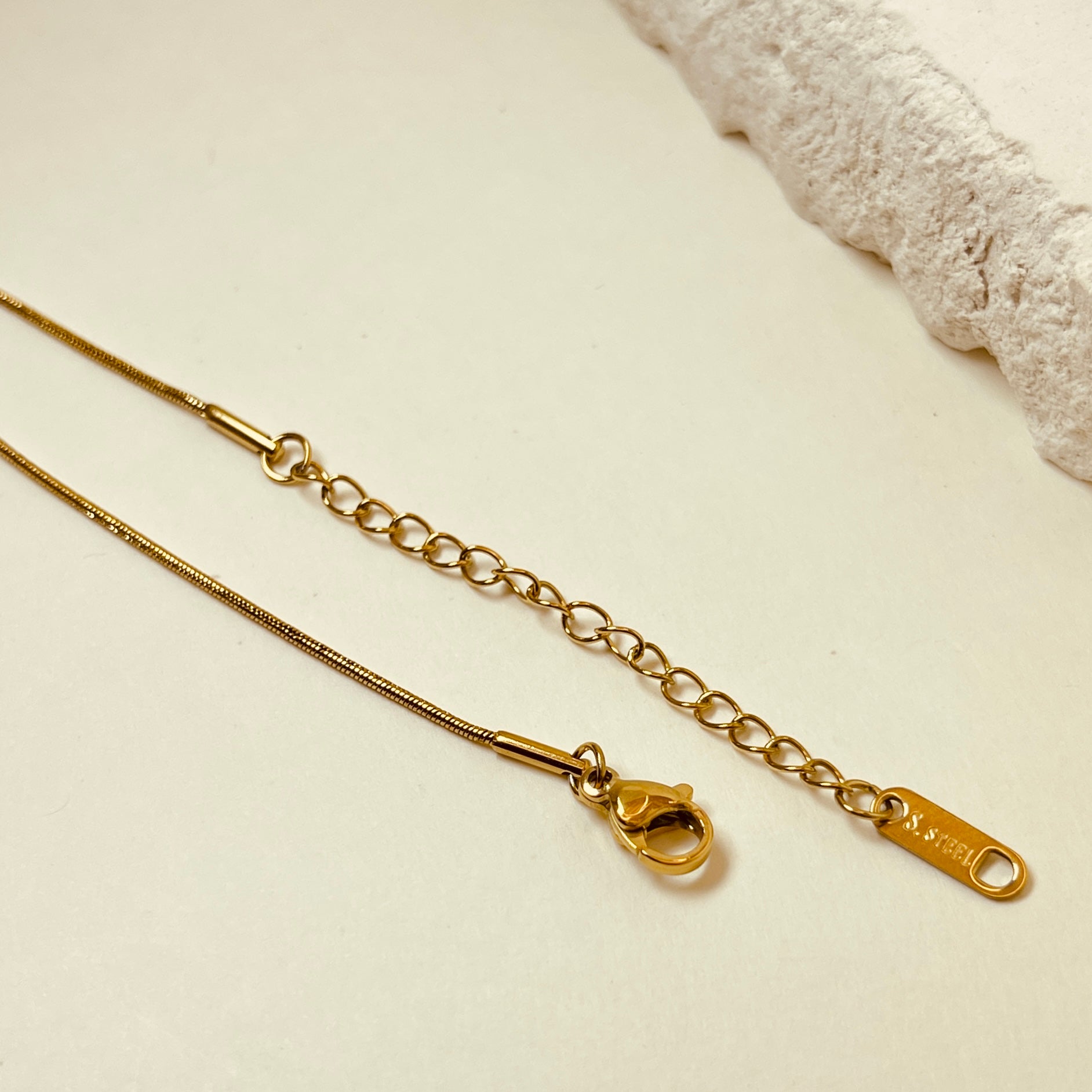 Dual boll Necklace - 18K