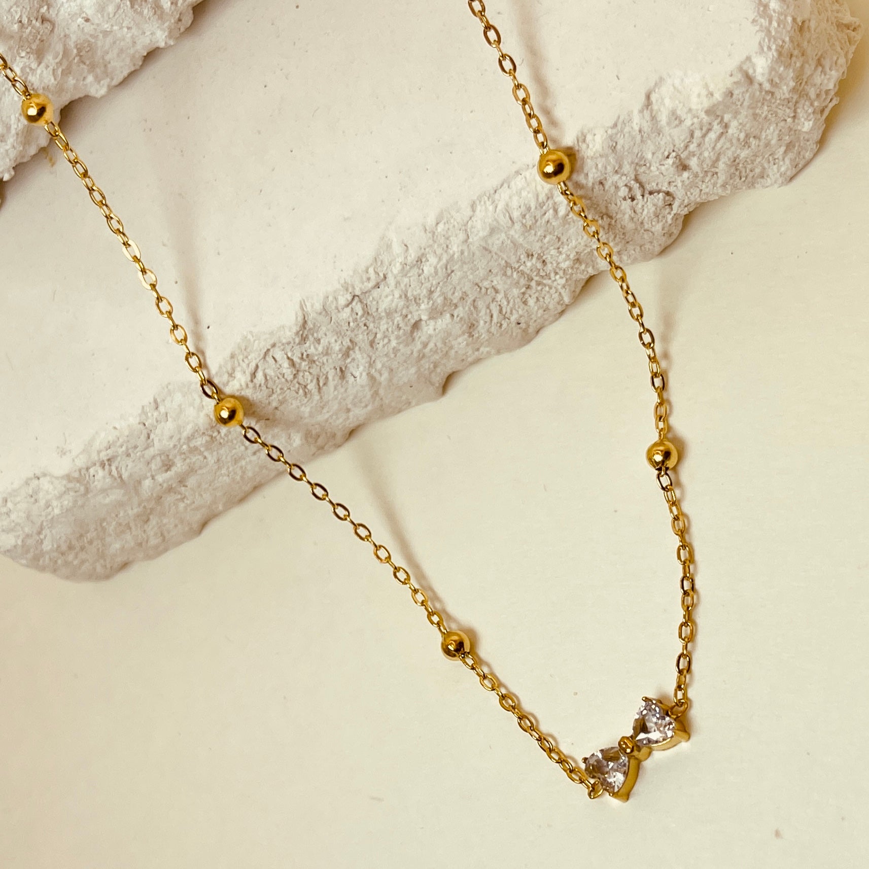 Zircon Butterfly Necklace