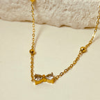 Zircon Butterfly Necklace