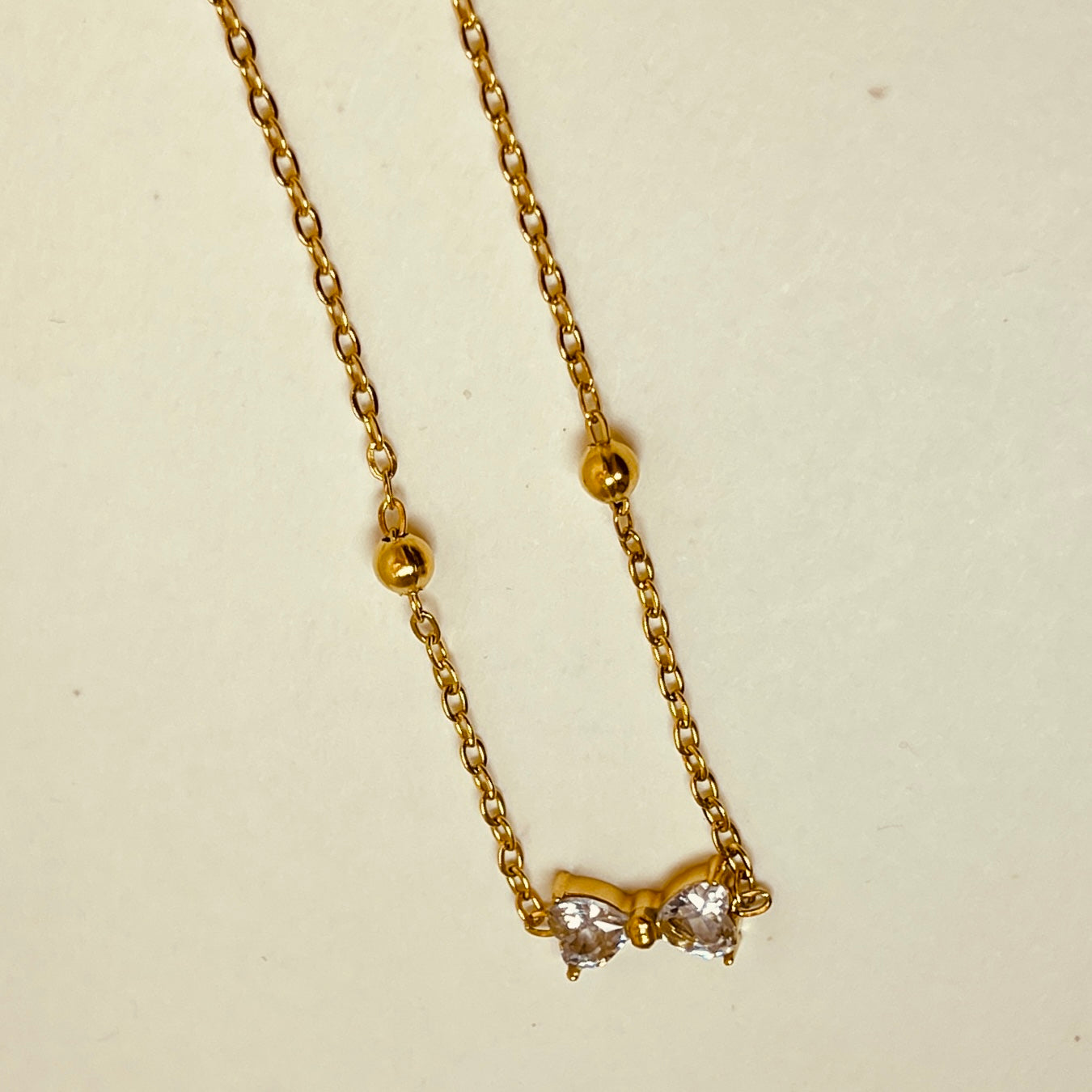 Zircon Butterfly Necklace