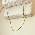 Solid Chain 18K Gold Plated