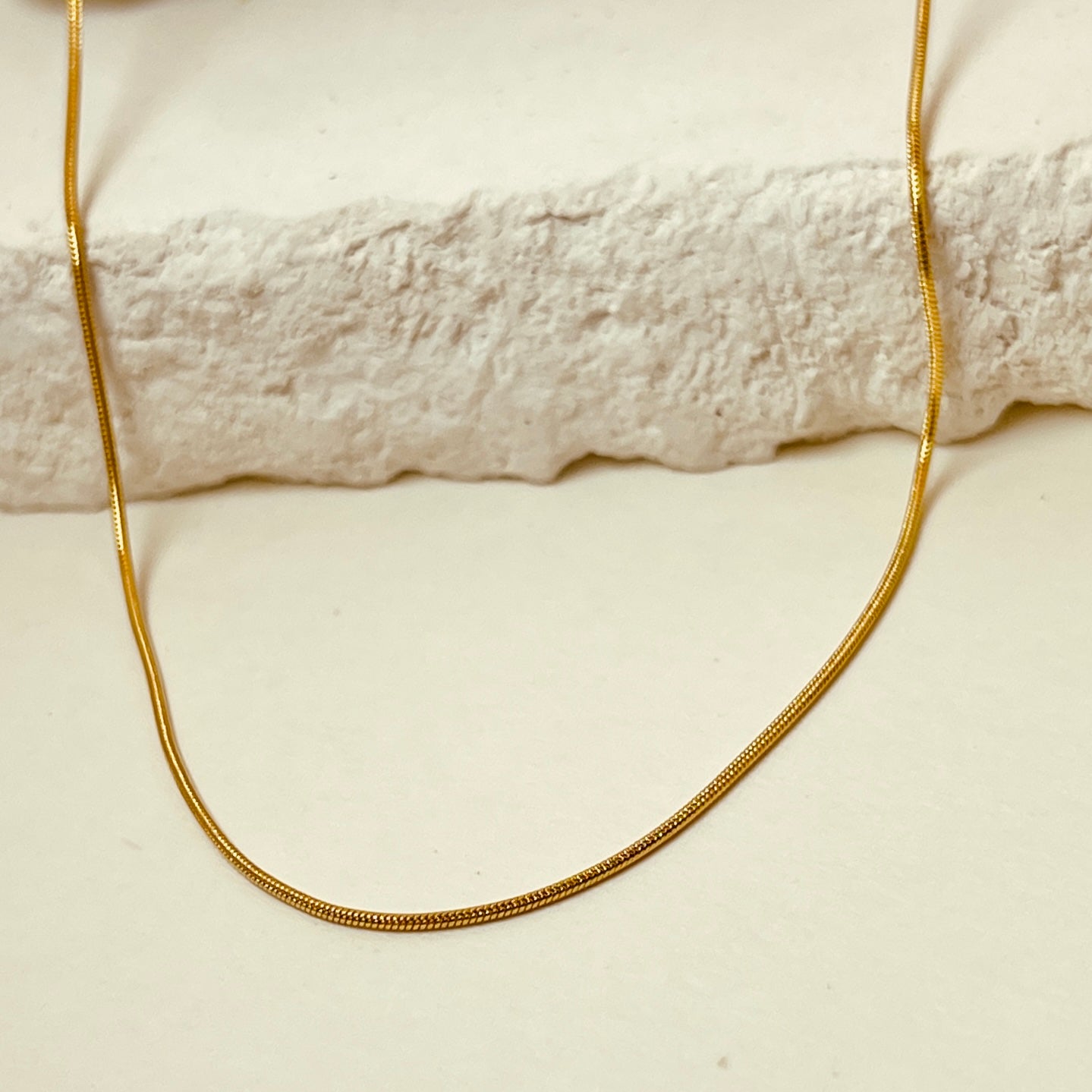 Solid Chain 18K Gold Plated