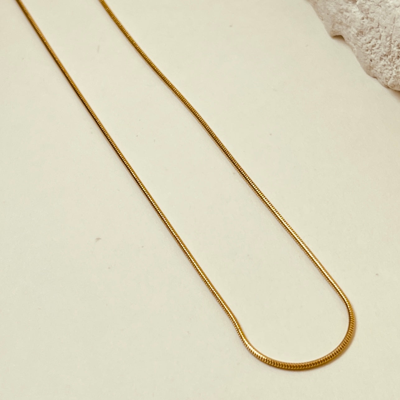 Solid Chain 18K Gold Plated