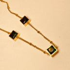 Square Zircon Mala Pendant