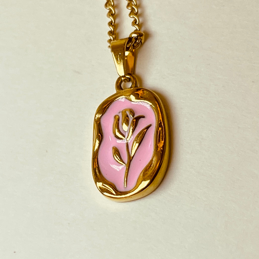 Flower Gold Necklace