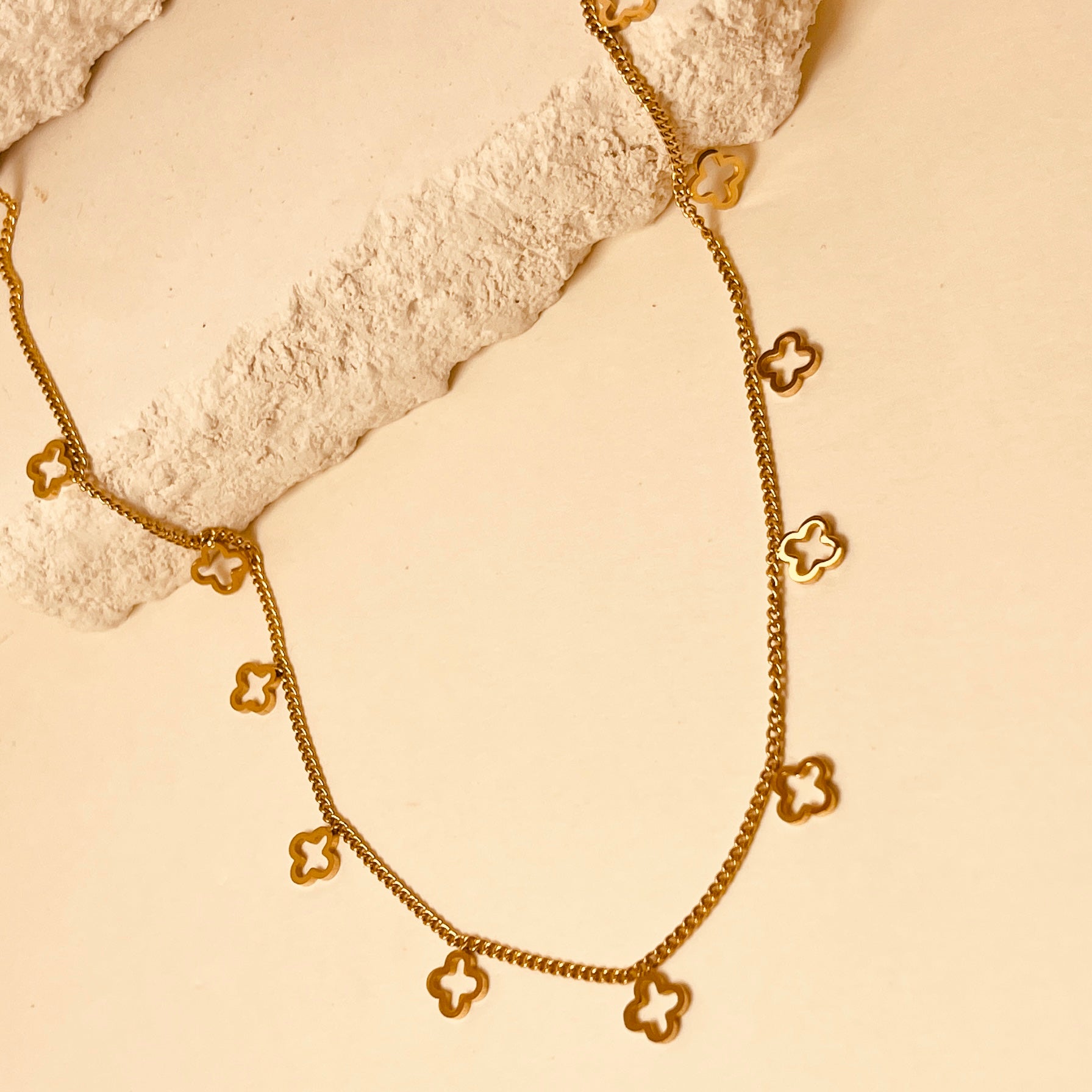 Open Clover  Necklace