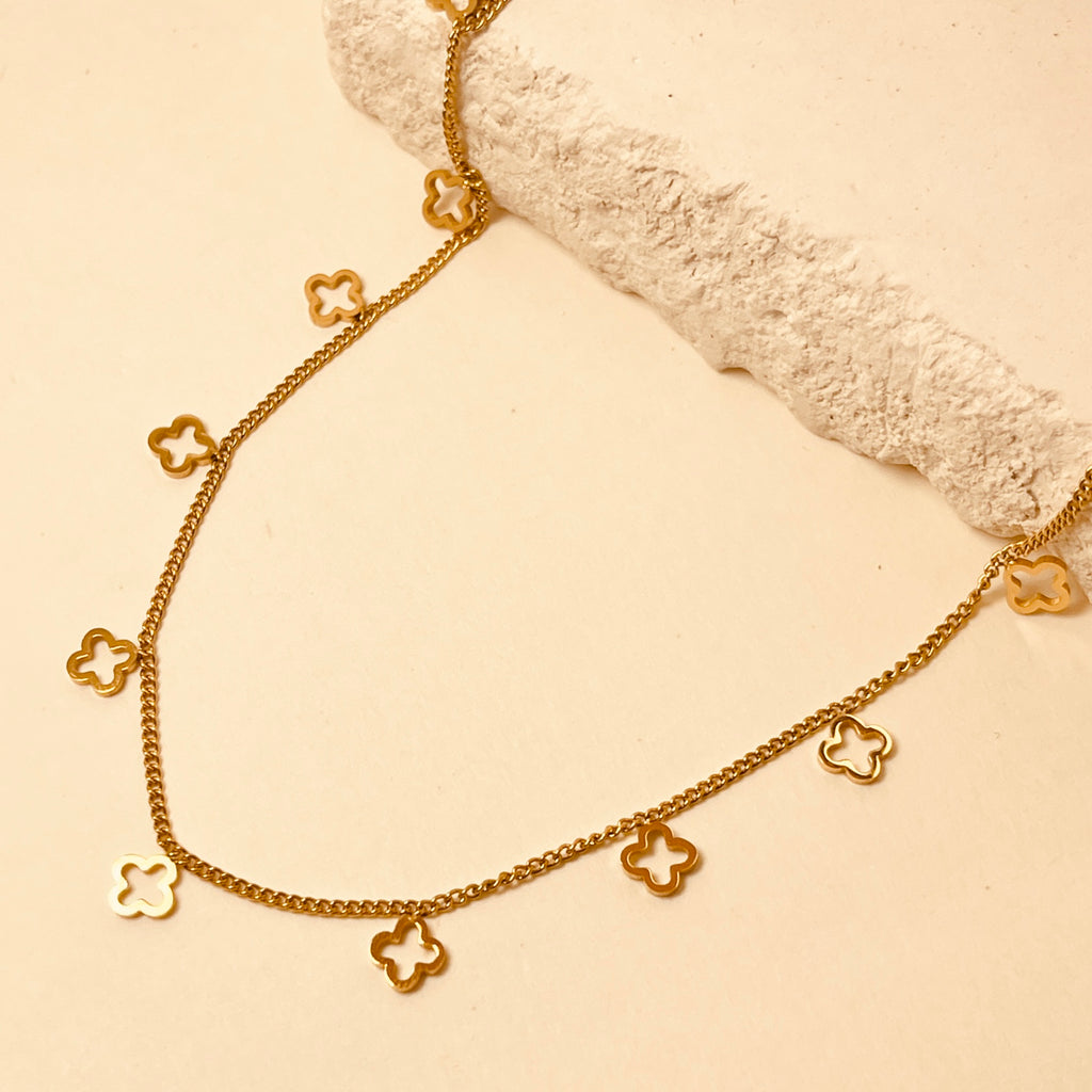 Open Clover  Necklace