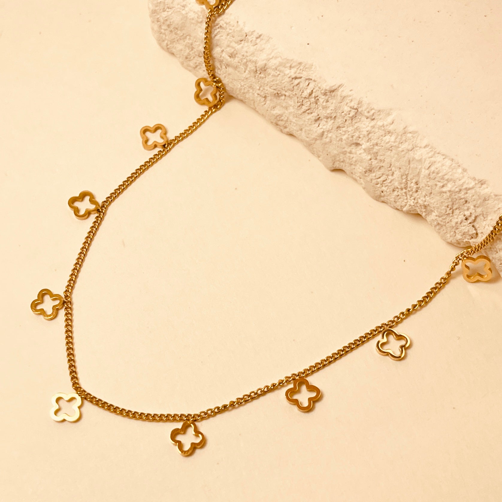 Open Clover  Necklace