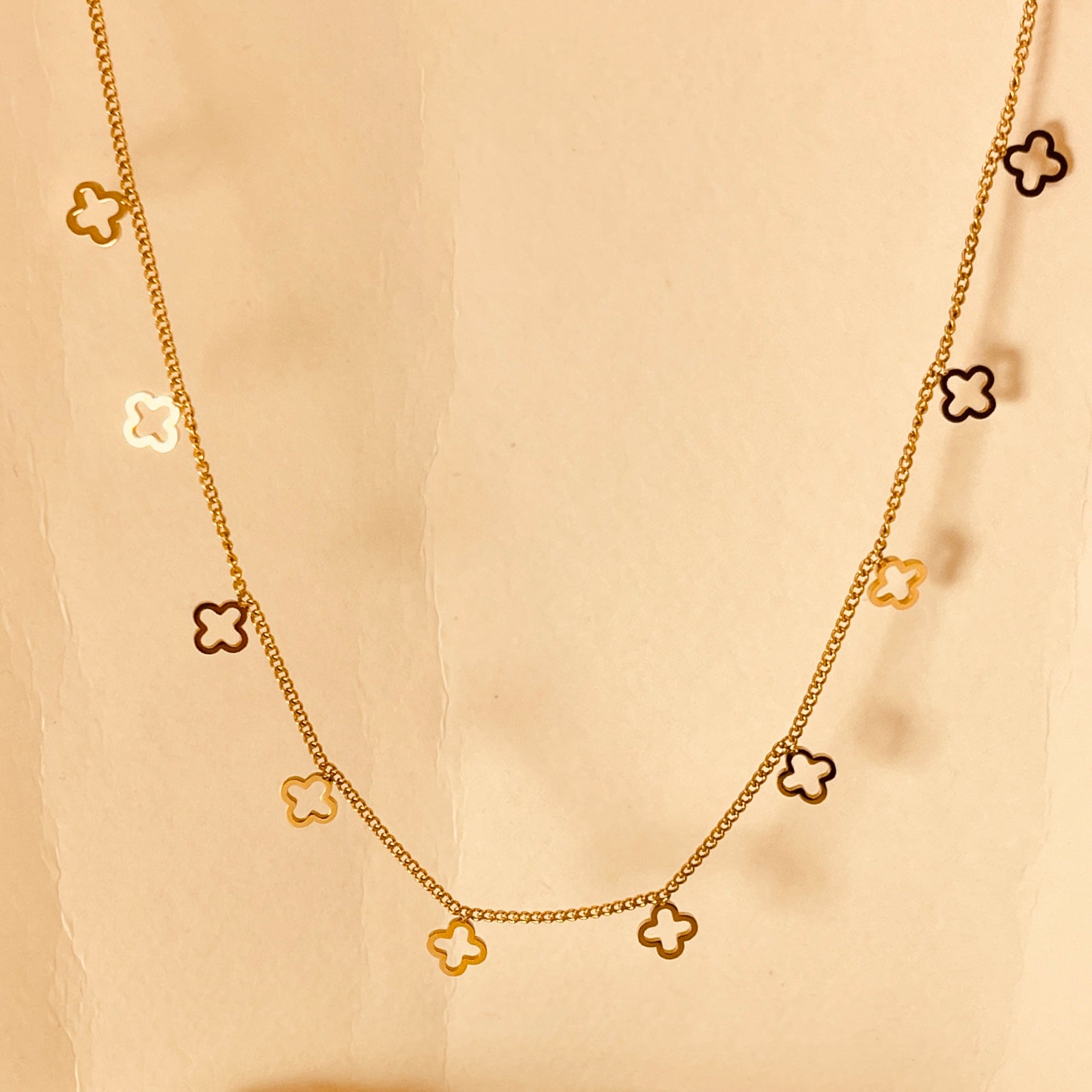 Open Clover  Necklace