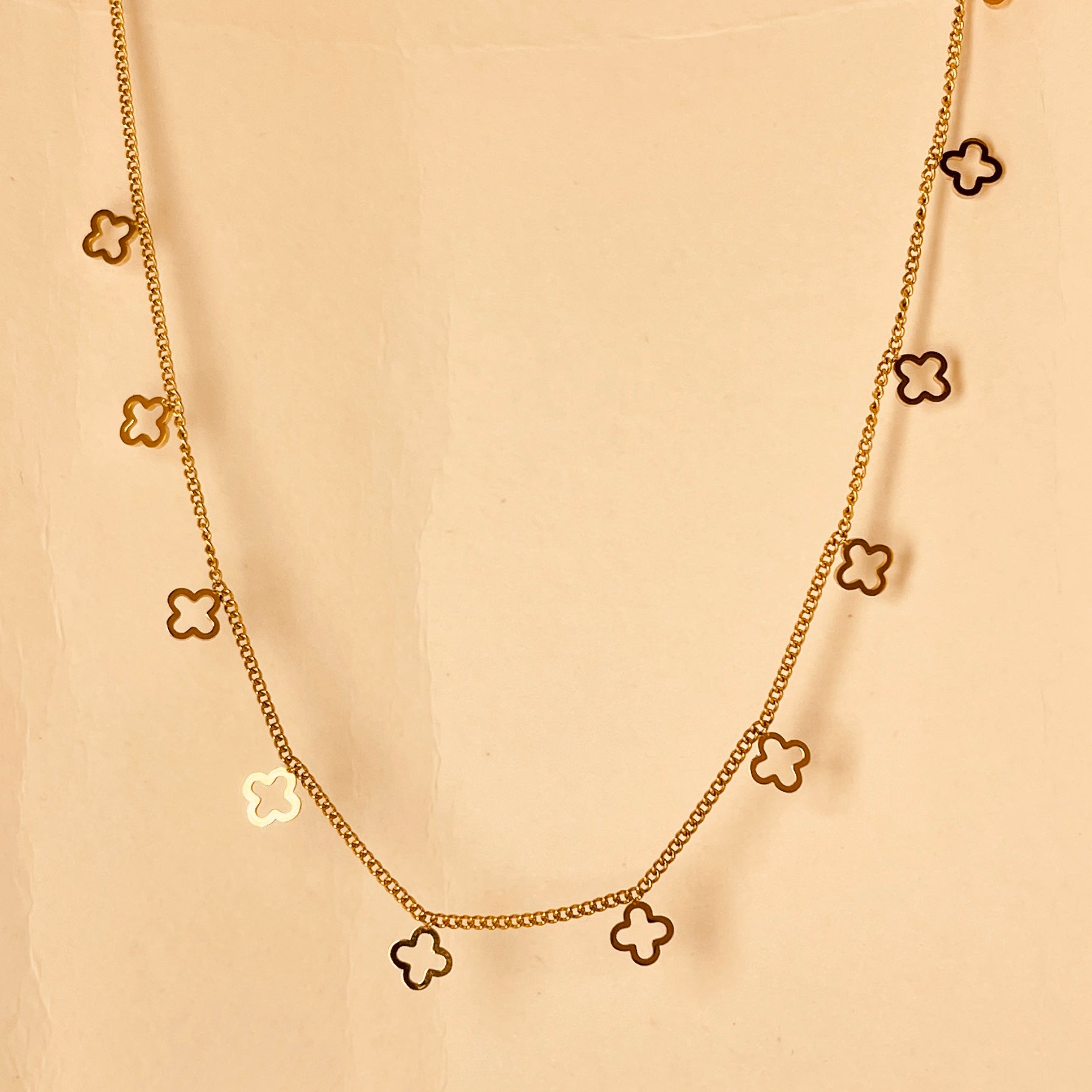 Open Clover  Necklace