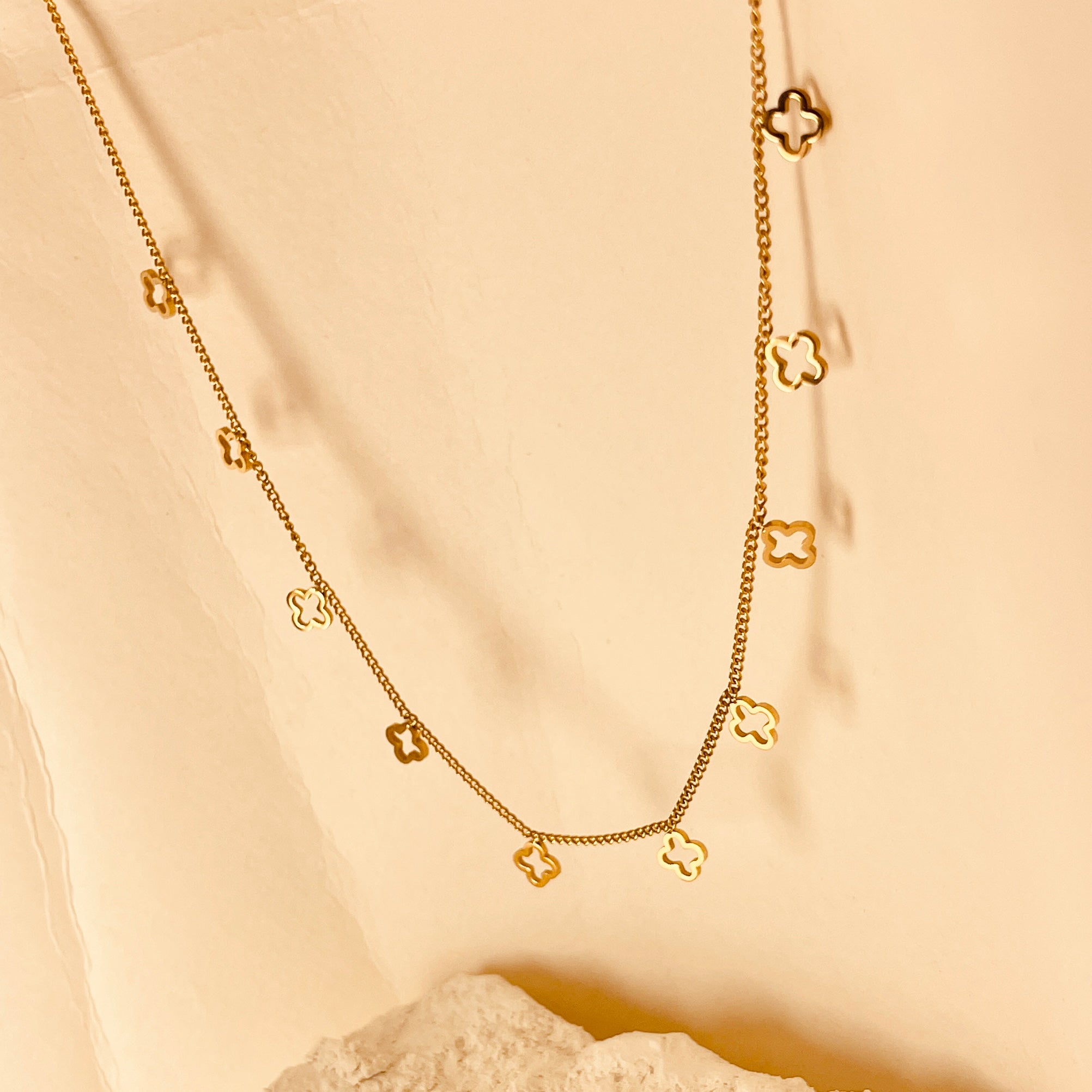 Open Clover  Necklace