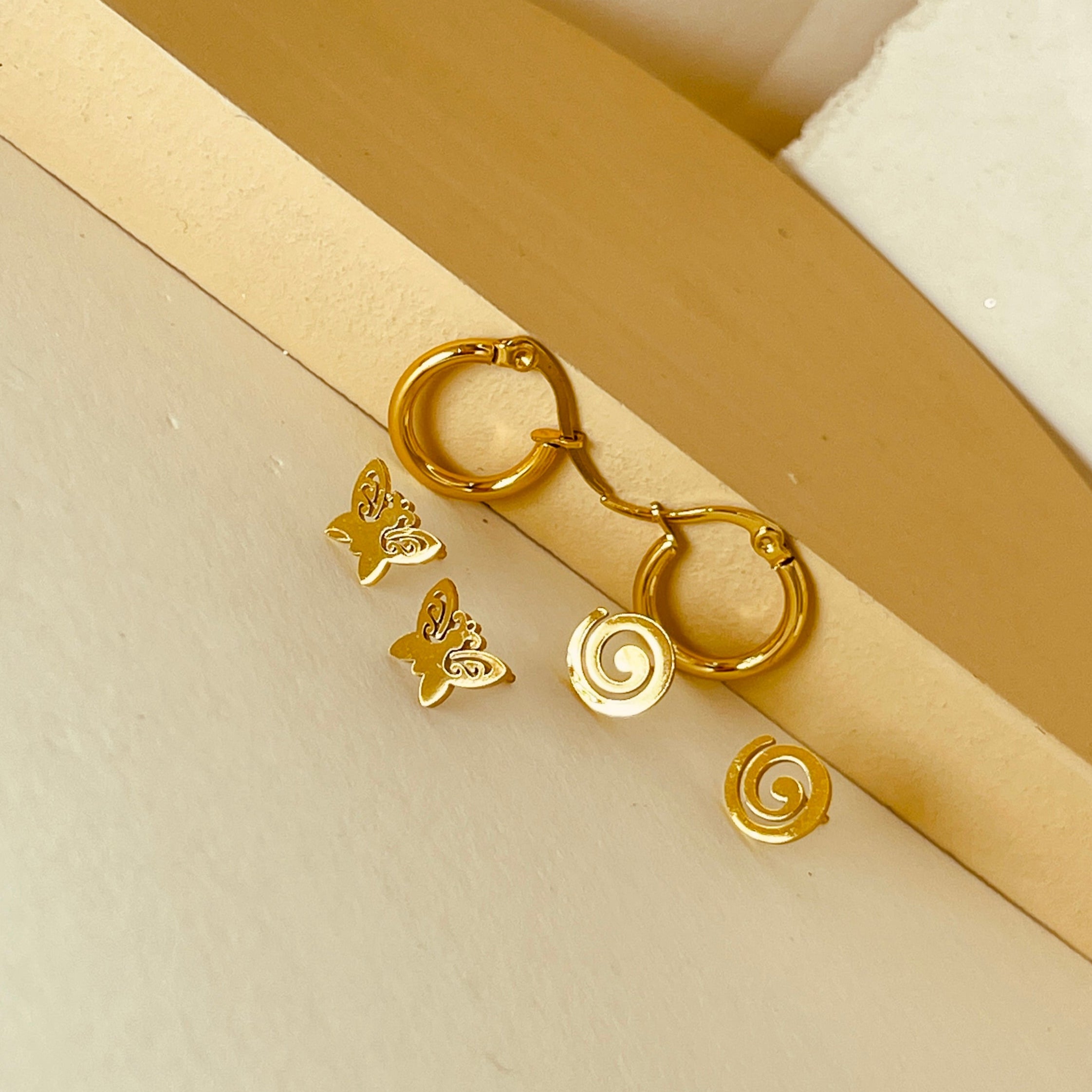 Trio Stud+ Hoop Set