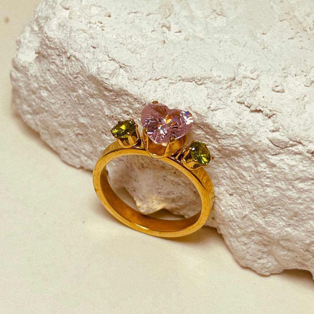 Heart Crystal Ring