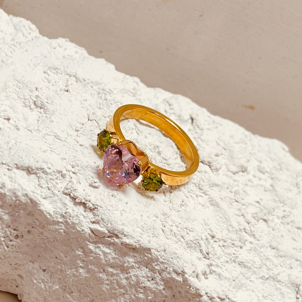 Heart Crystal Ring