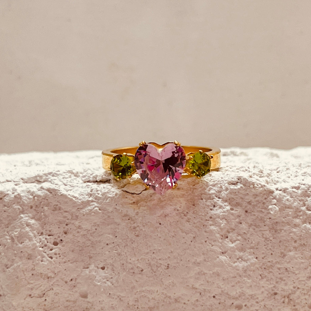 Heart Crystal Ring