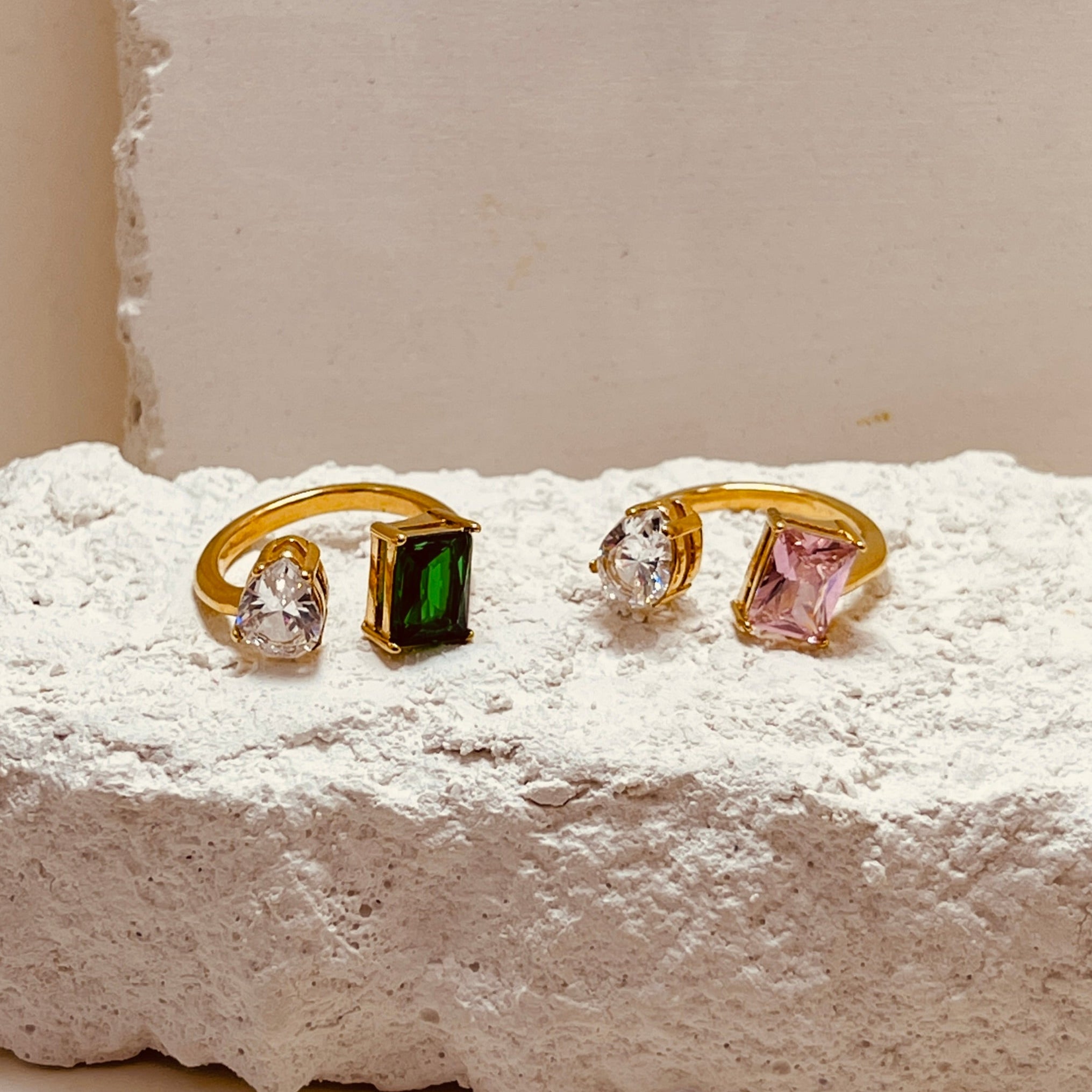 Sweet Square Zirconium Ring