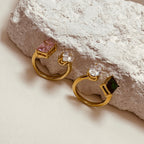 Sweet Square Zirconium Ring