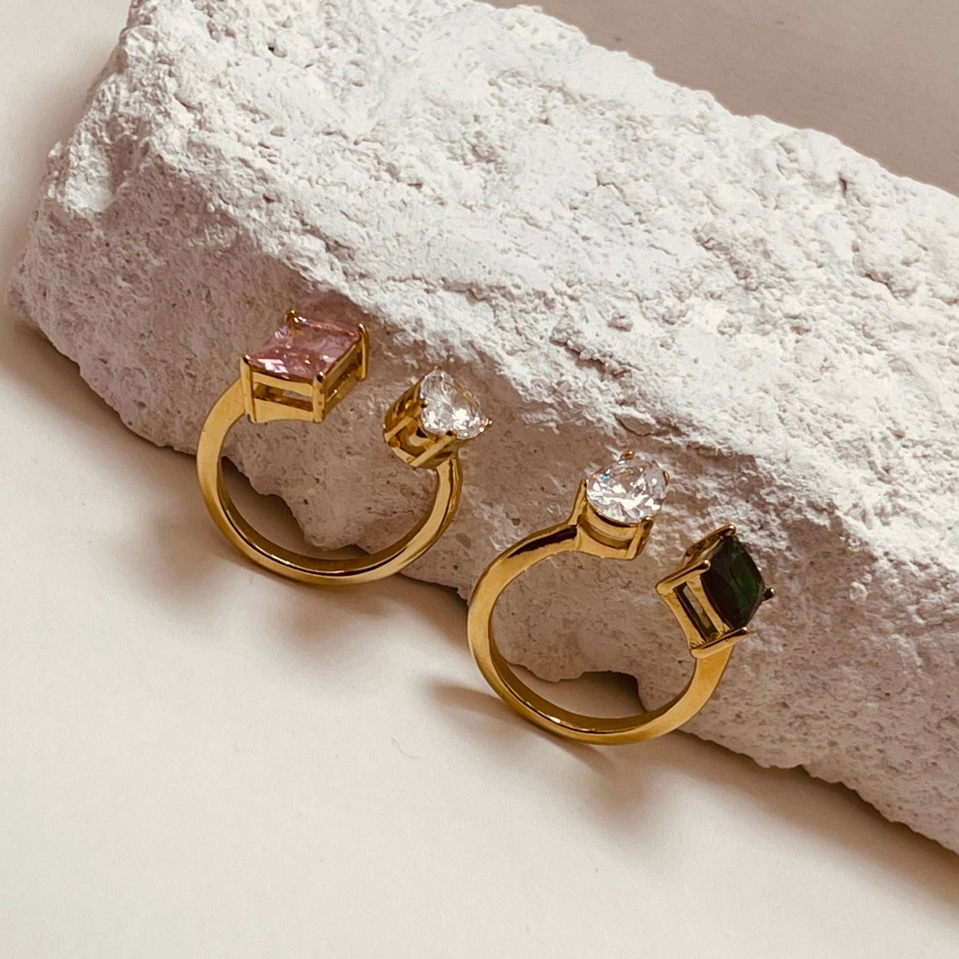 Sweet Square Zirconium Ring