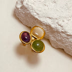 Trio Natural Stone Ring