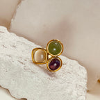 Trio Natural Stone Ring