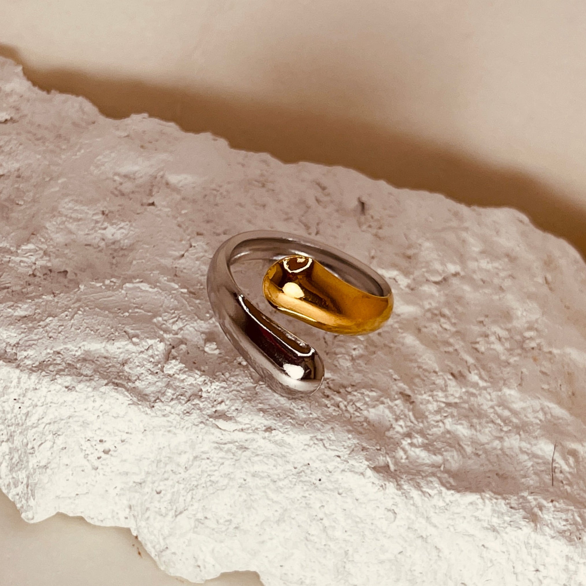 Silver Gold Ring