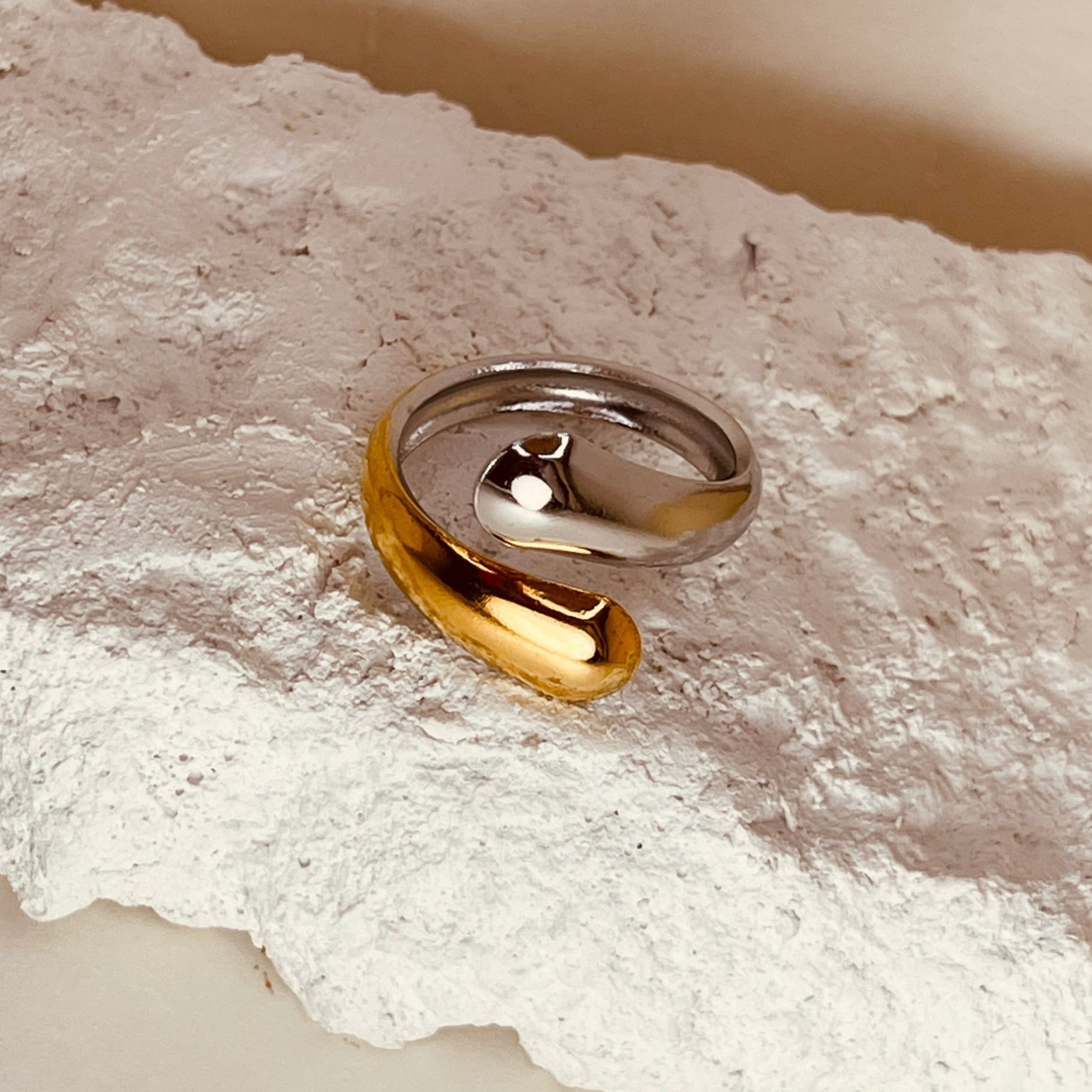 Silver Gold Ring