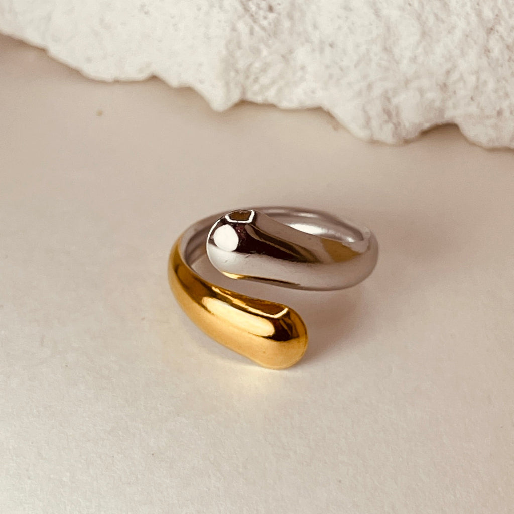 Silver Gold Ring
