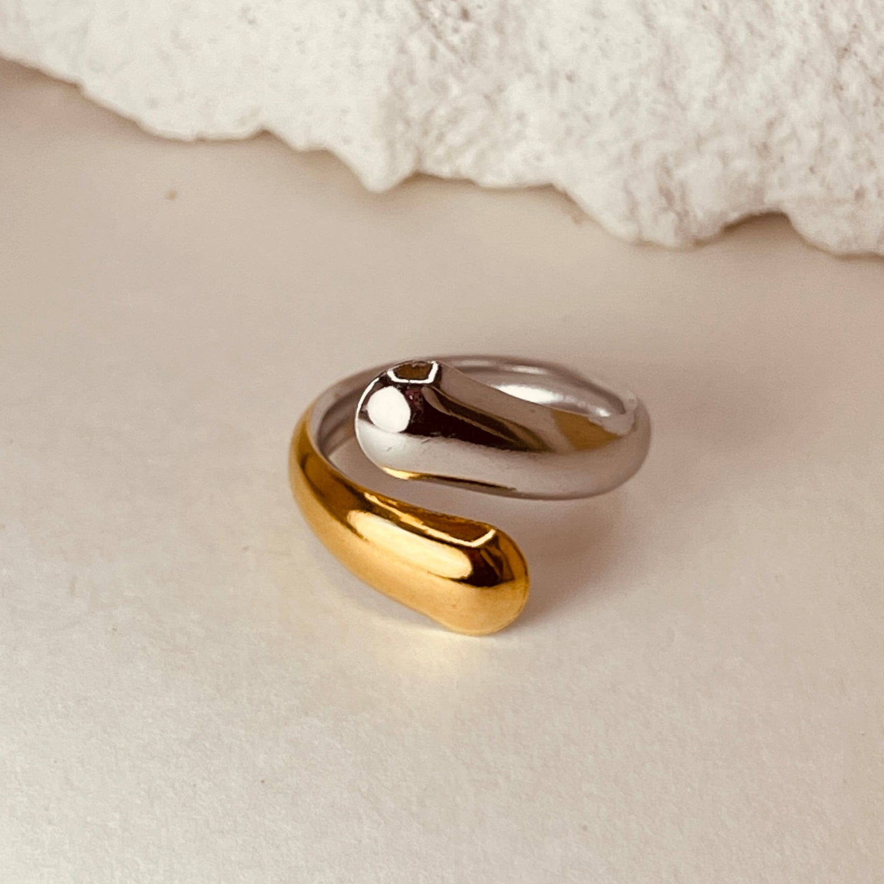 Silver Gold Ring