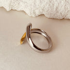 Silver Gold Ring