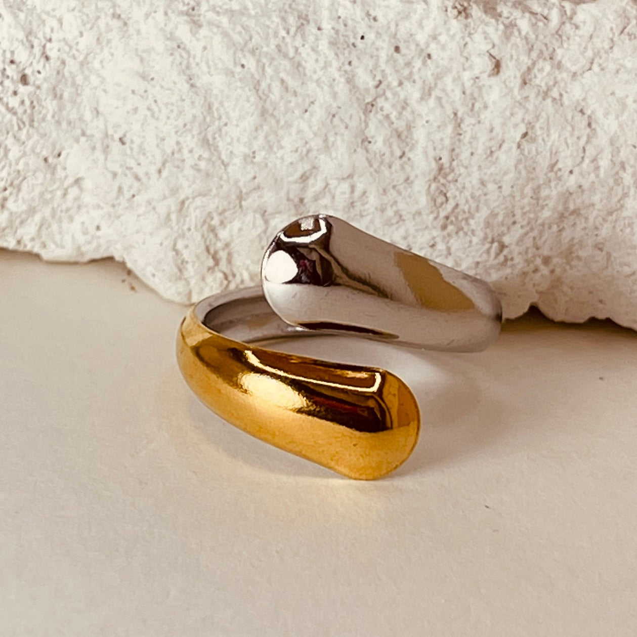 Silver Gold Ring