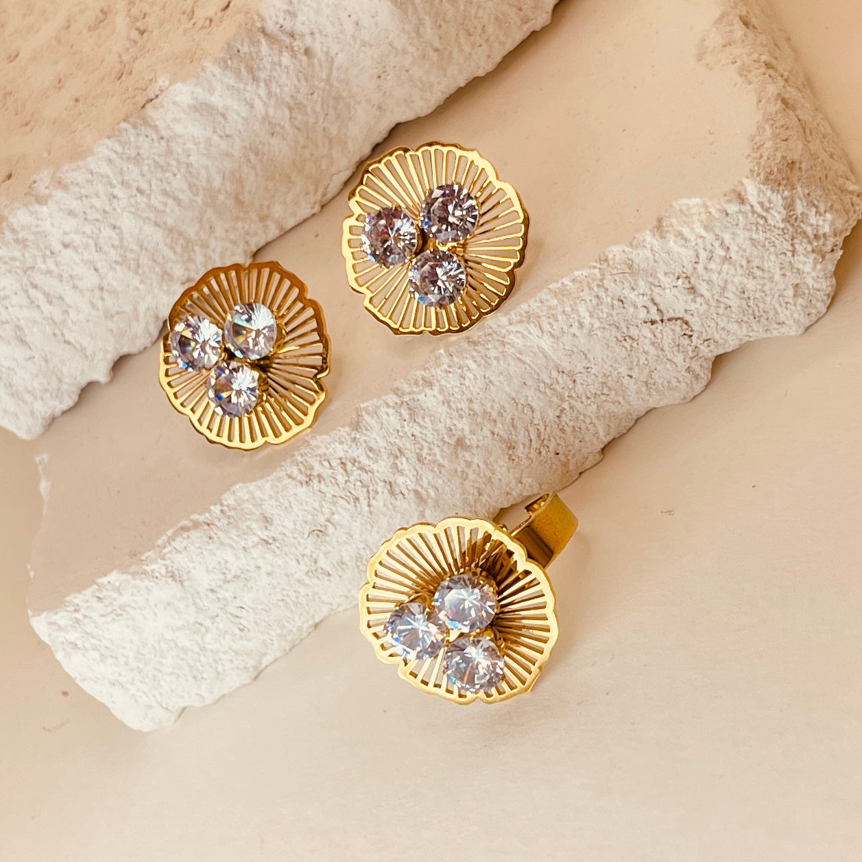 Flower Zirconia Set