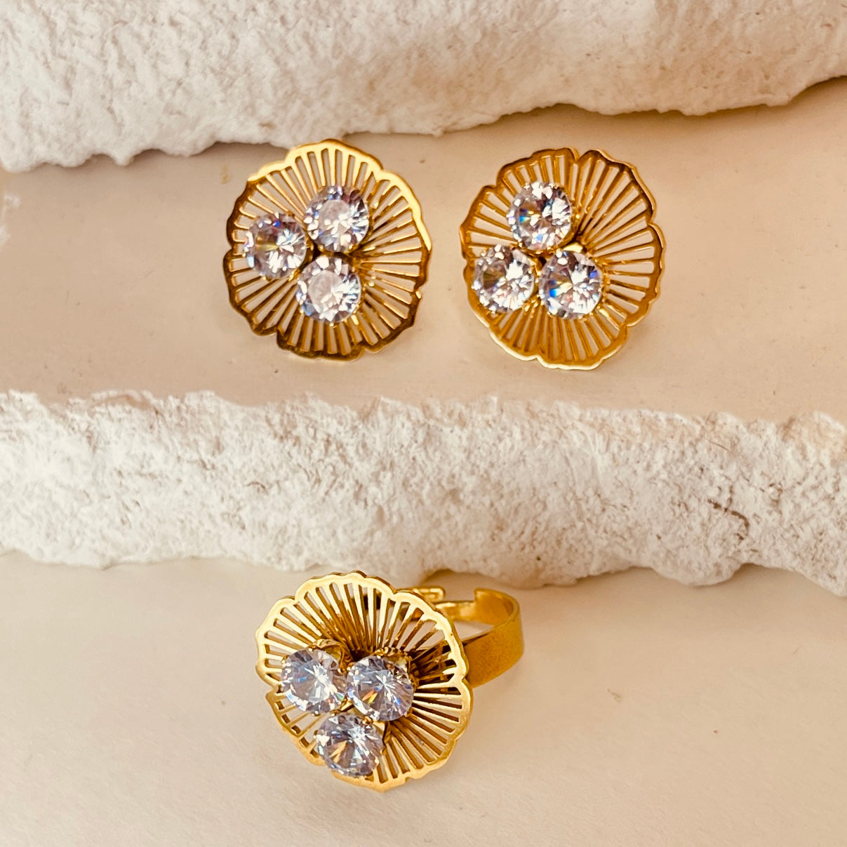 Flower Zirconia Set