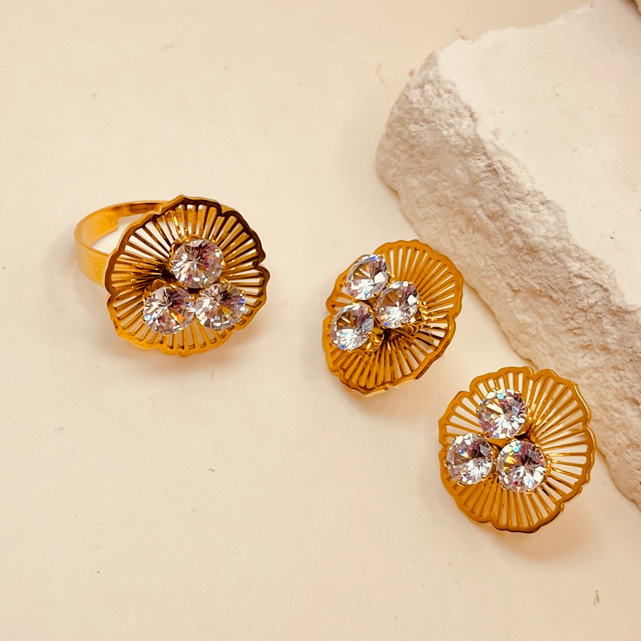 Flower Zirconia Set