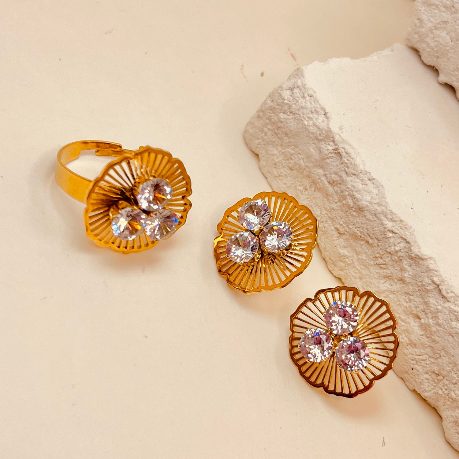 Flower Zirconia Set