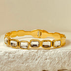 Zirconium Stones Handcuff