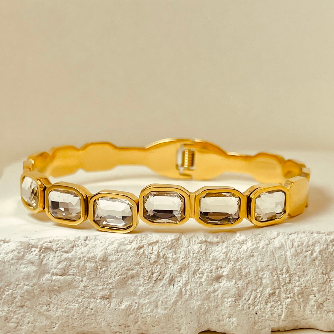 Zirconium Stones Handcuff