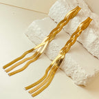 Three Stand Tassel Earrings