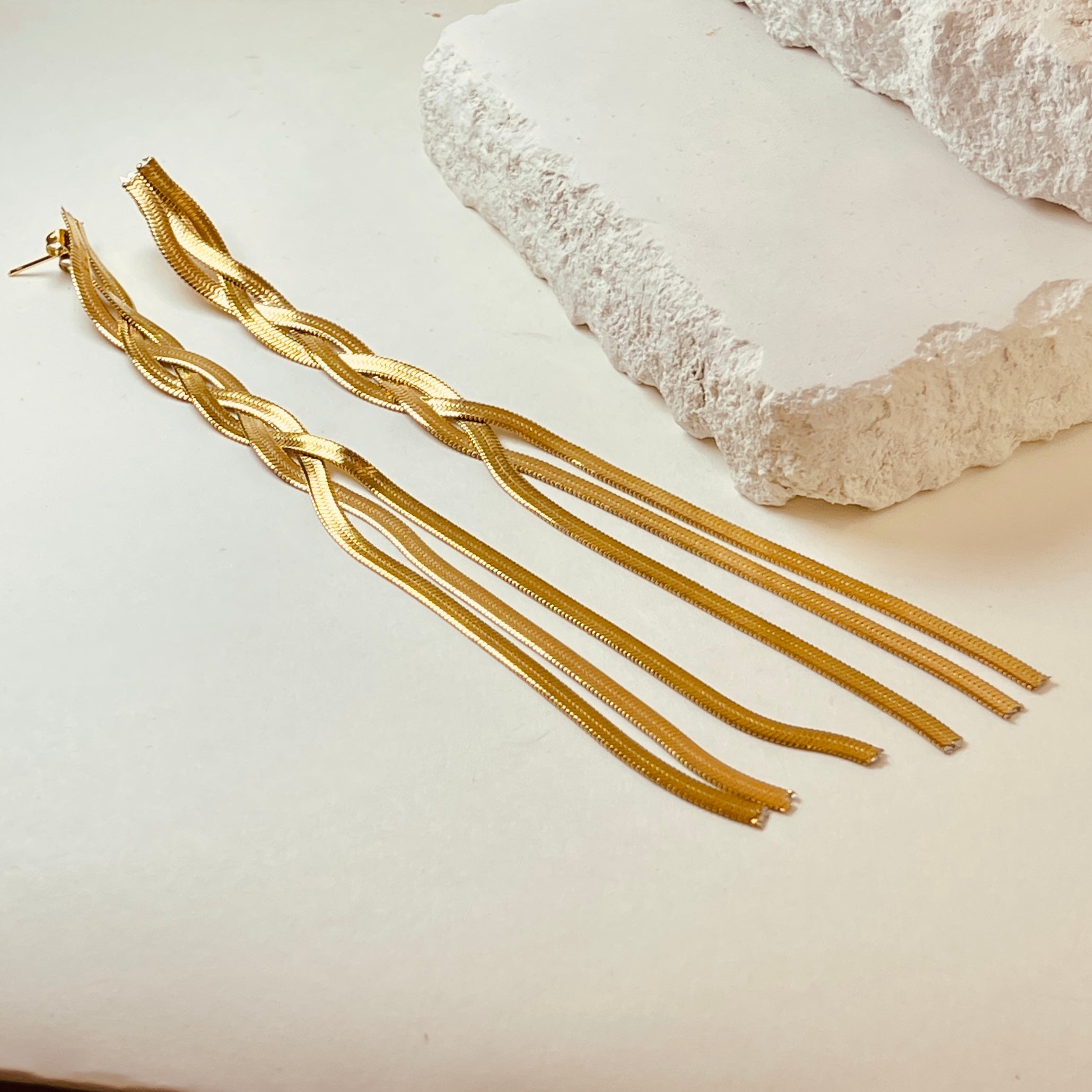 Three Stand Tassel Earrings