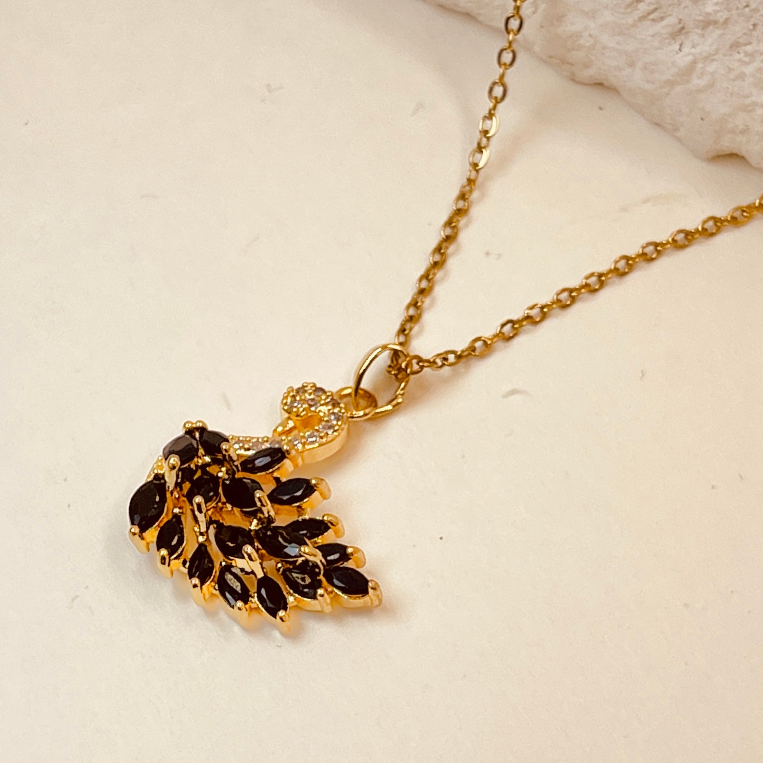 Midnight Swan Pendant