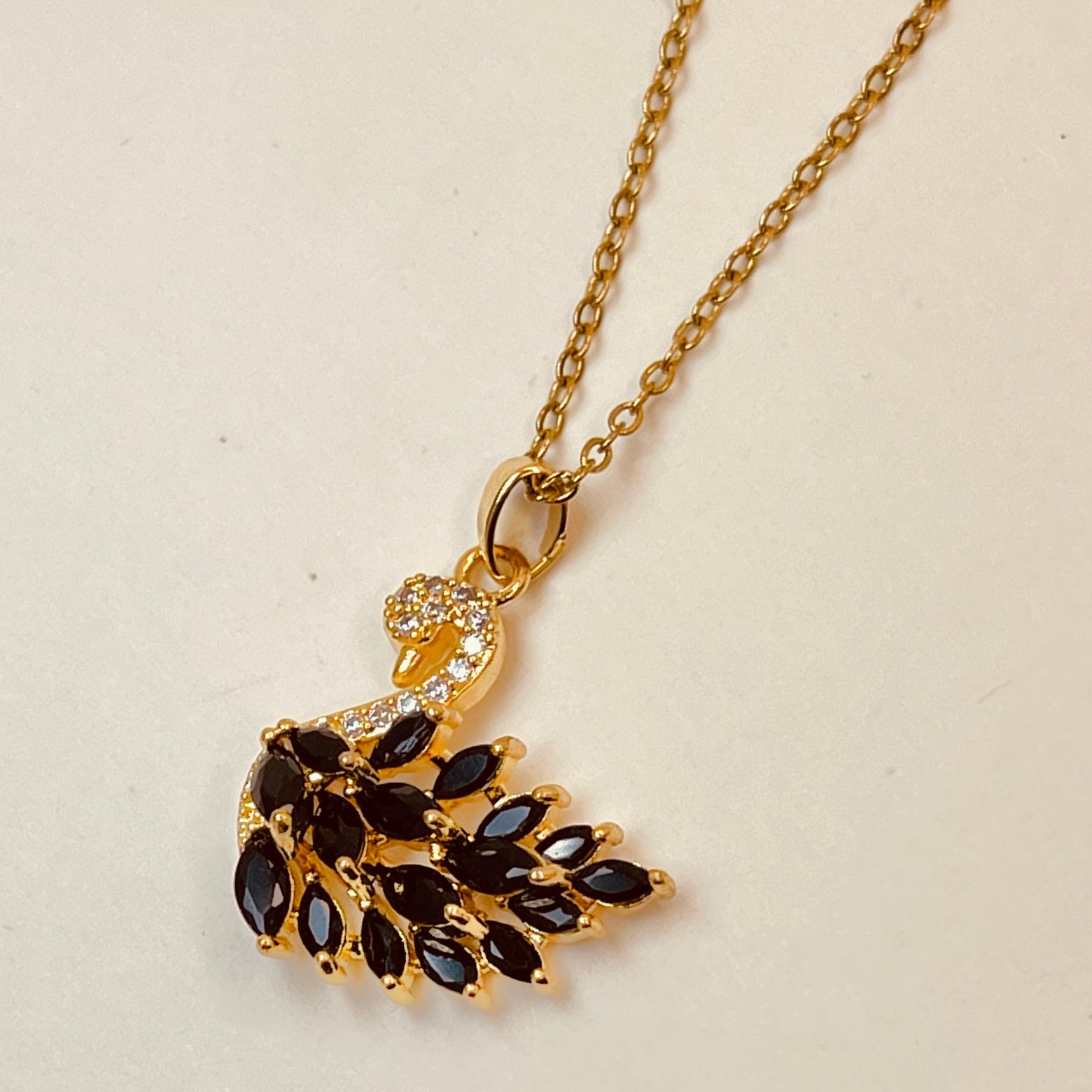 Midnight Swan Pendant