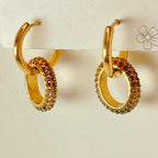 Colourful Crystal Earrings