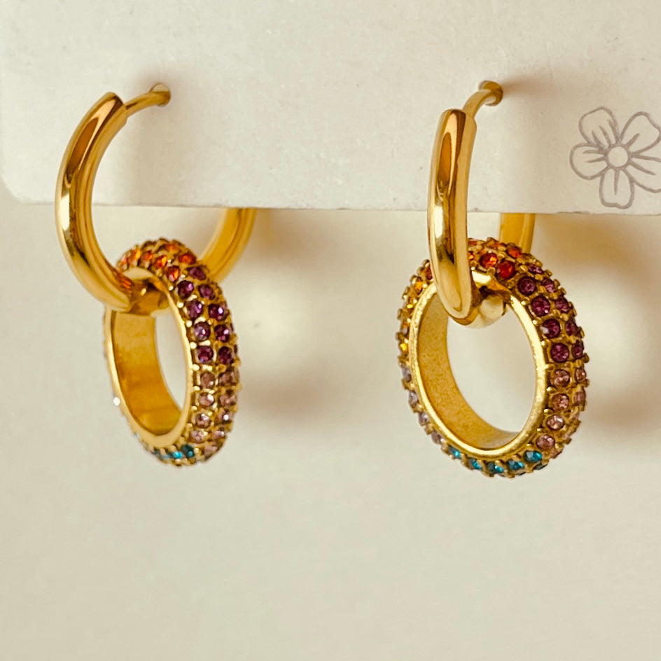 Colourful Crystal Earrings