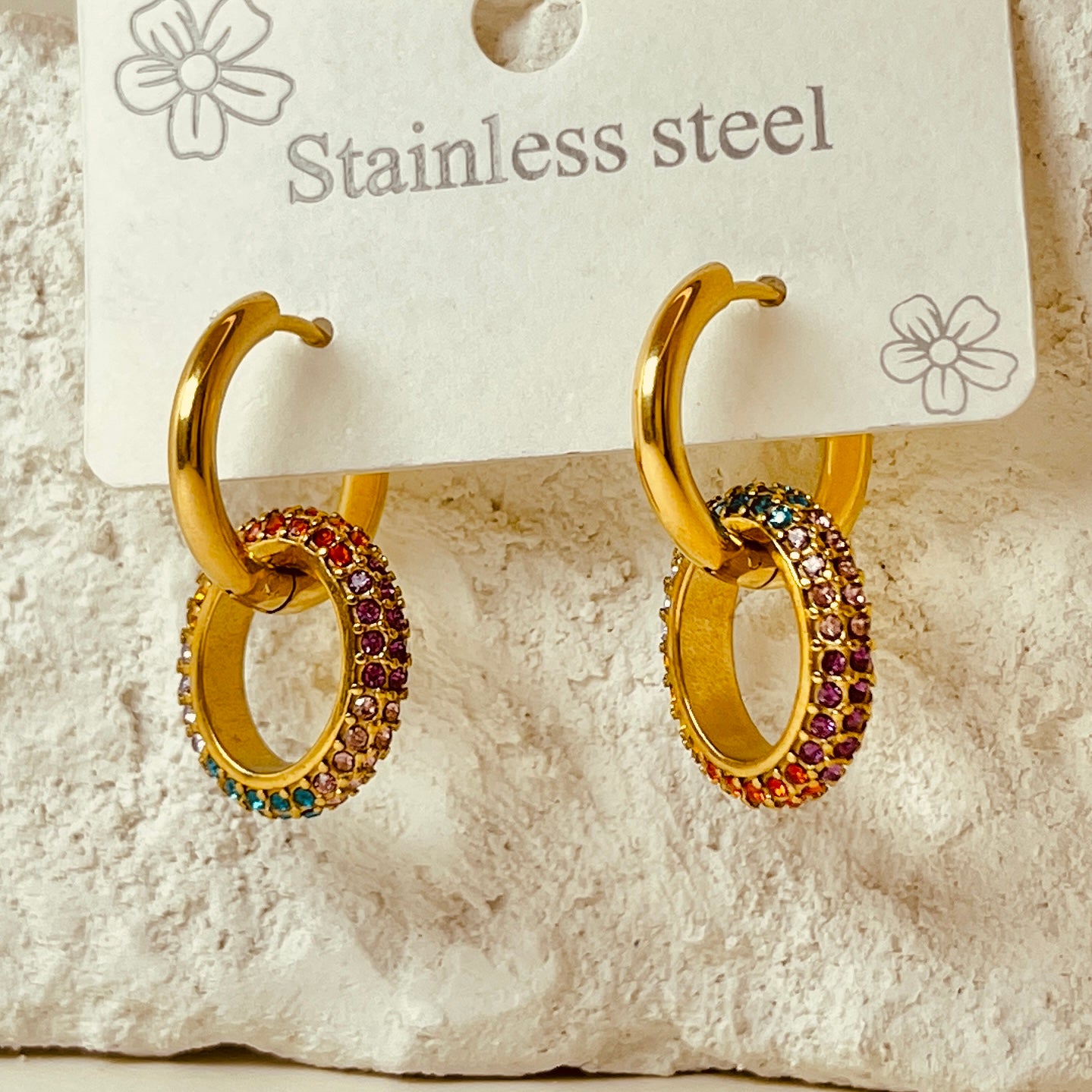Colourful Crystal Earrings