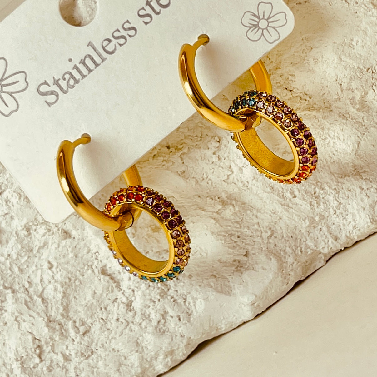 Colourful Crystal Earrings