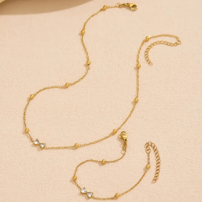 Butterfly Set Gold Plated