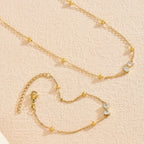 Butterfly Set Gold Plated
