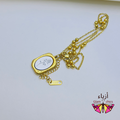 Silver Flower Necklace - 18K Plated
