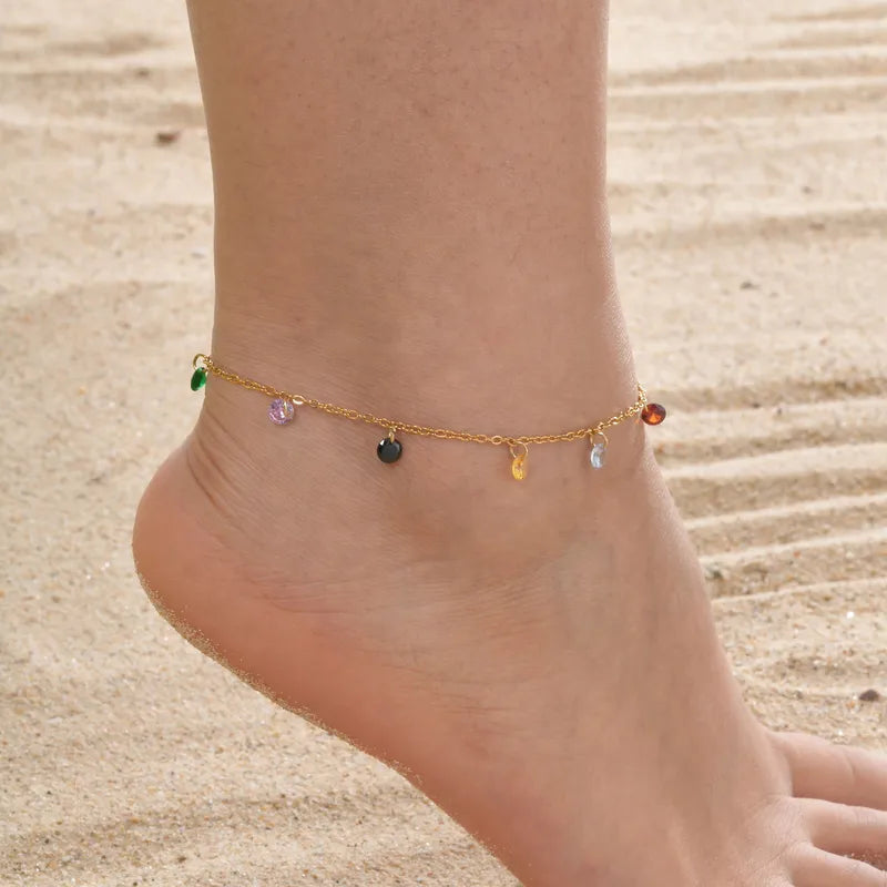 Zircon Anklet