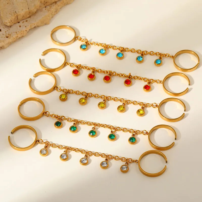 Lady Round Double Ring