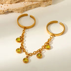 Lady Round Double Ring